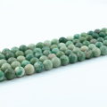 L0571 Haute Qualité Qinghai Jade Lisse Rond Naturel Pierres Précieuses Perles Hydrogrossulaire